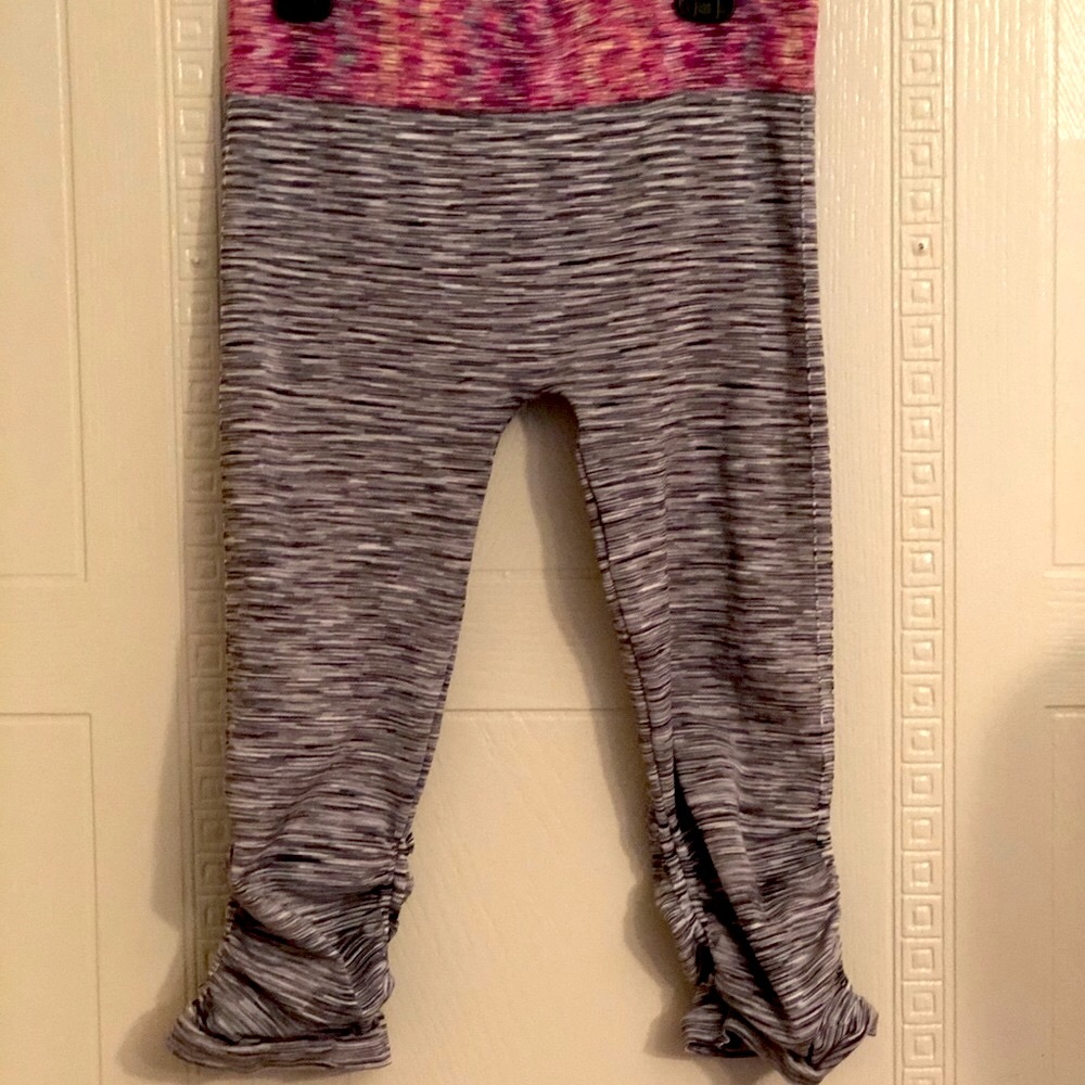 Fornia gathered crop pants, athletic Y2K yoga pant